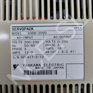 SGDB-20VD+OP03A Servopack Yaskawa + Operador digital