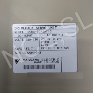 SGDC-30AJAY16 Drivepack Servo Unit Yaskawa 2