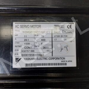 SGMGH-1ADCA6F-OY Servo Motor Yaskawa 4